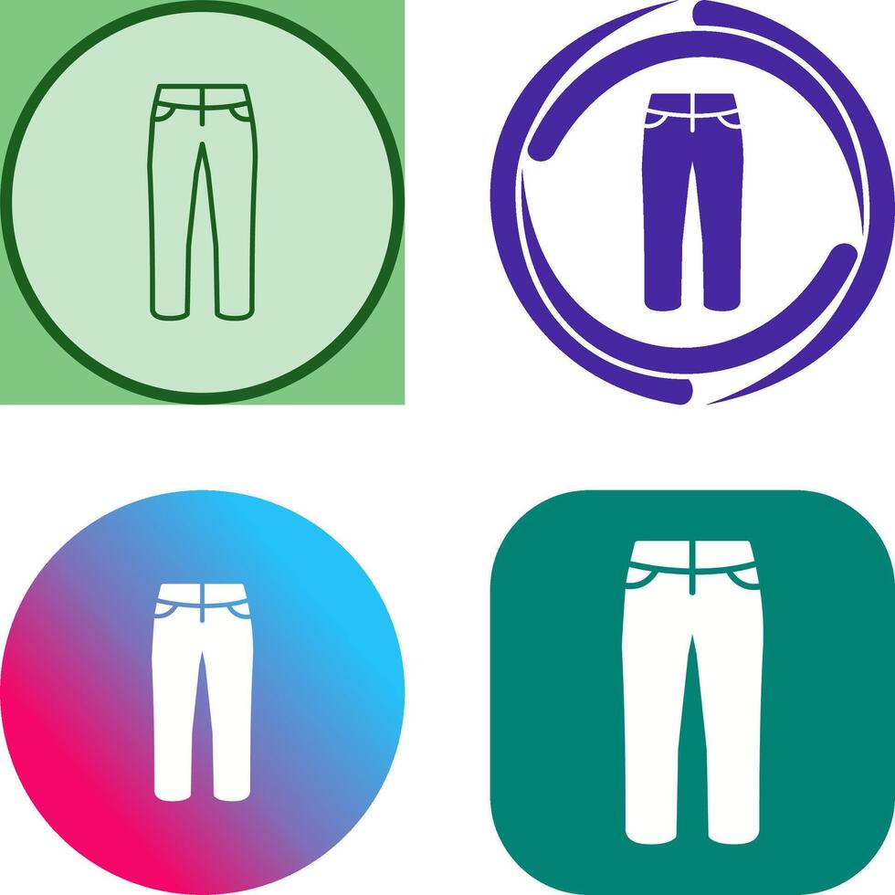 Trousers Icon Design vector
