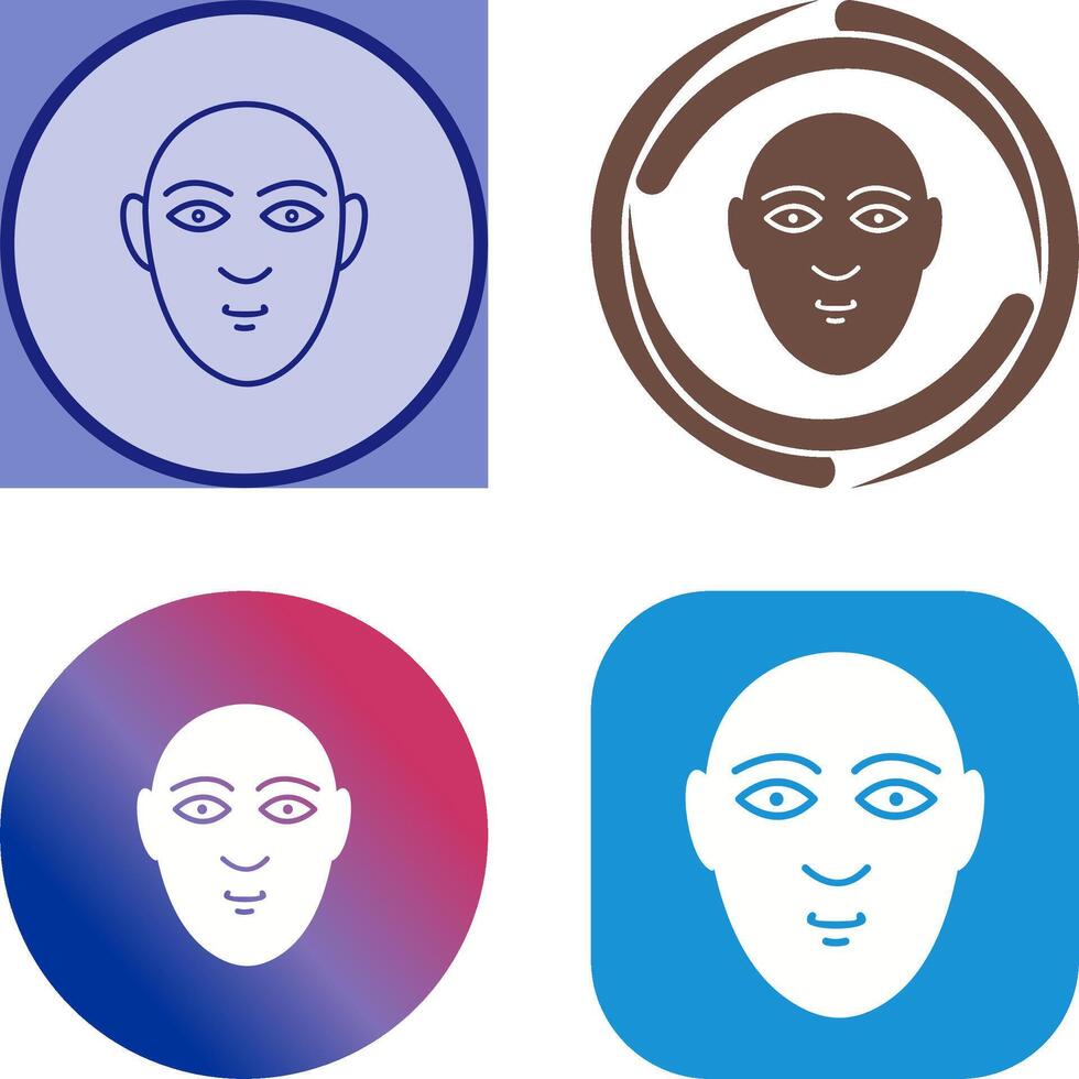 Human Face Icon Design vector