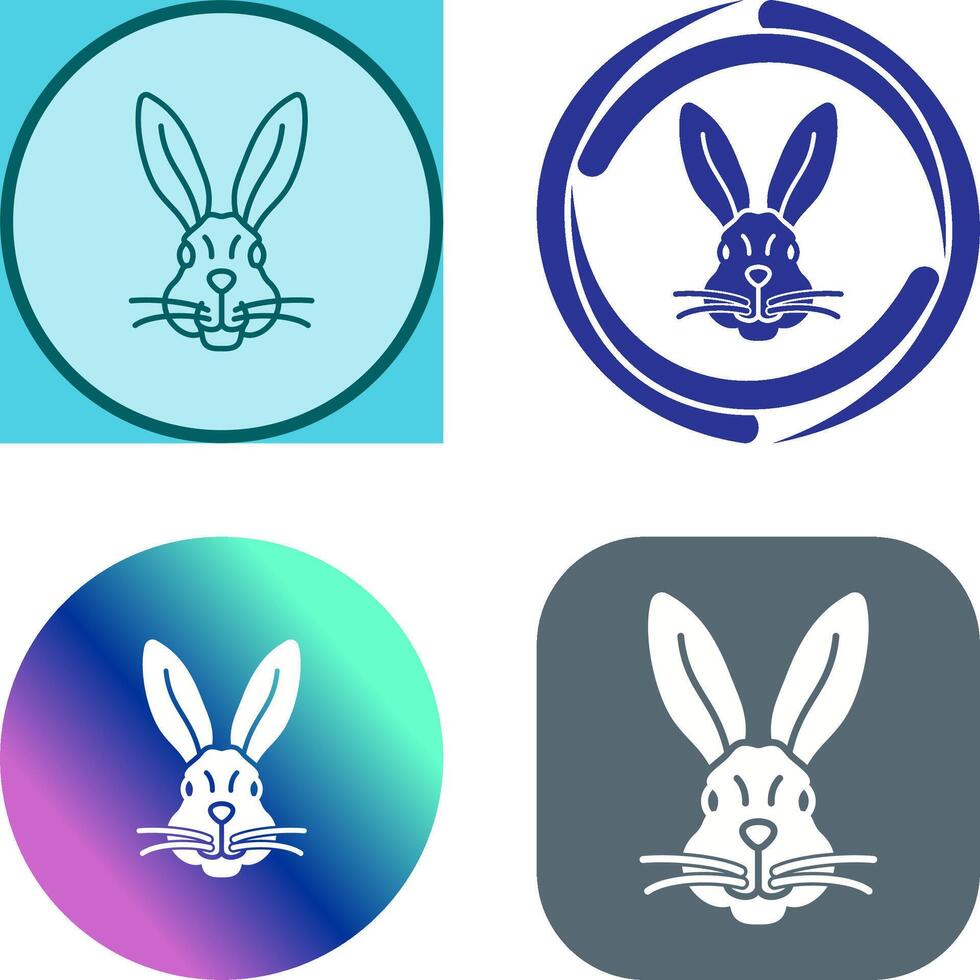 diseño de icono de conejo vector