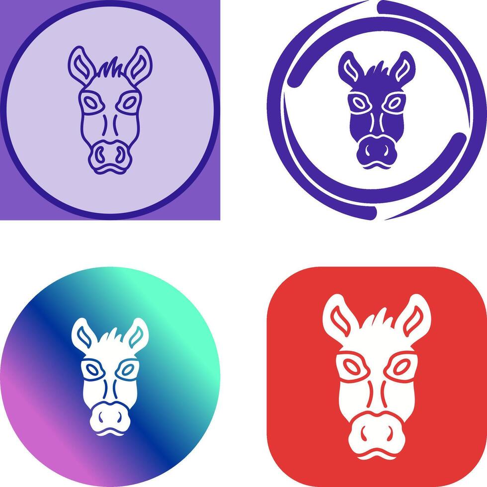 Donkey Icon Design vector