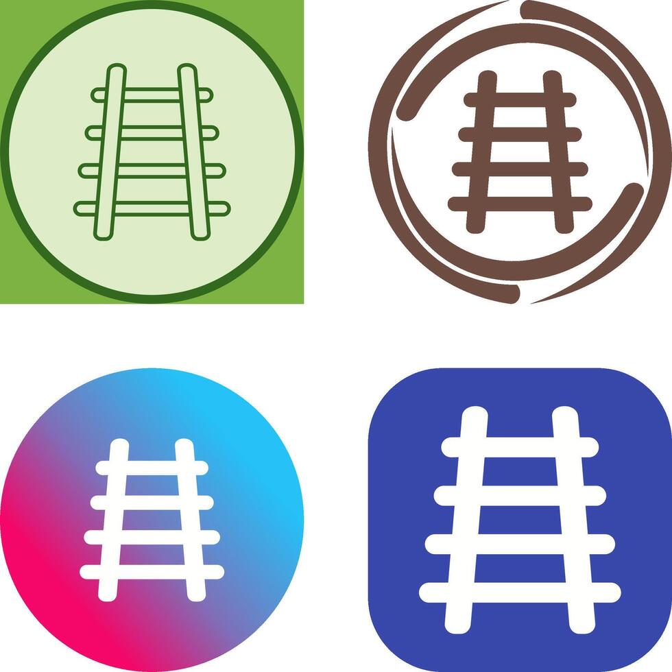 Train Tracks Icon Design vector