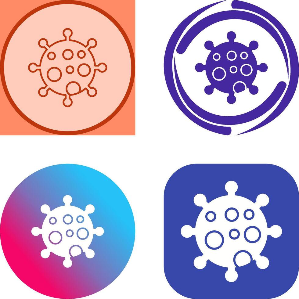 Virus Icon Design vector