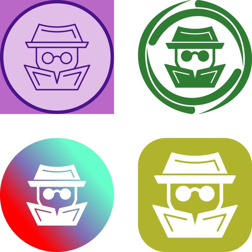 Hacker Icon Design vector