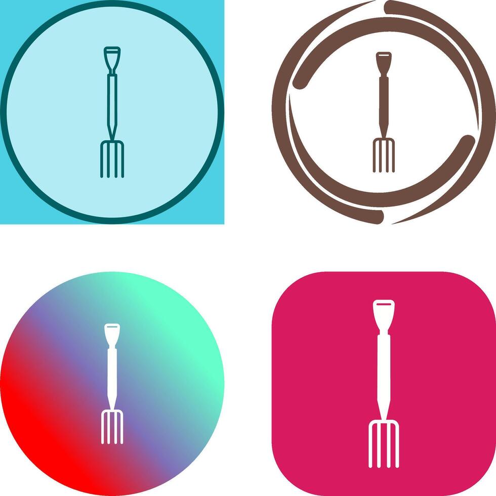 Gardening Fork Icon Design vector