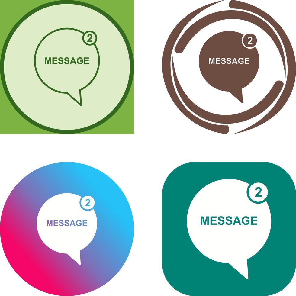 Message Bubbles Icon Design vector