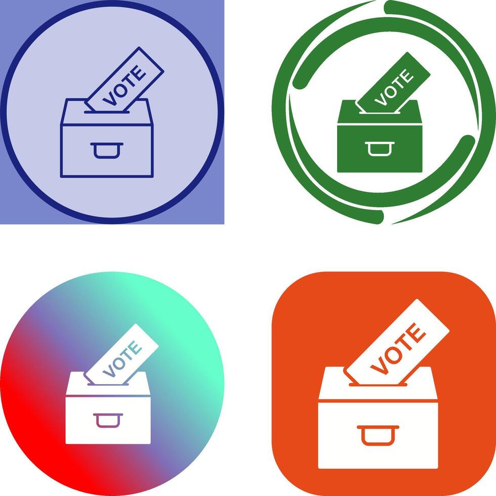 Casting Vote Icon Design vector