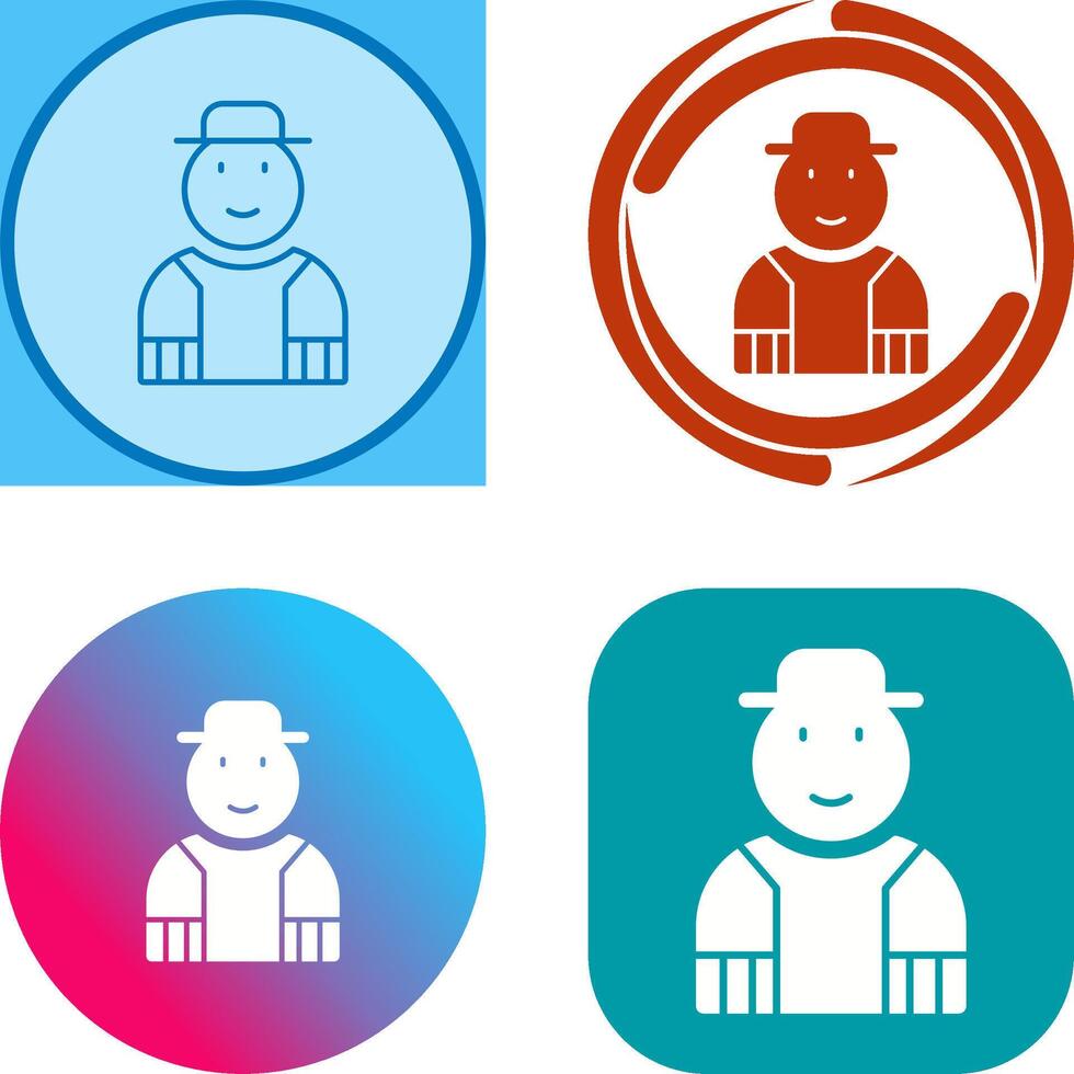 Gardener Icon Design vector