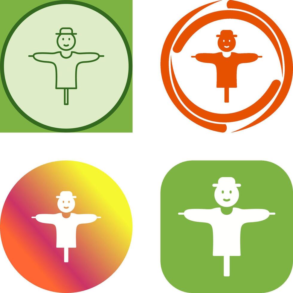 Scare Crow Icon Design vector