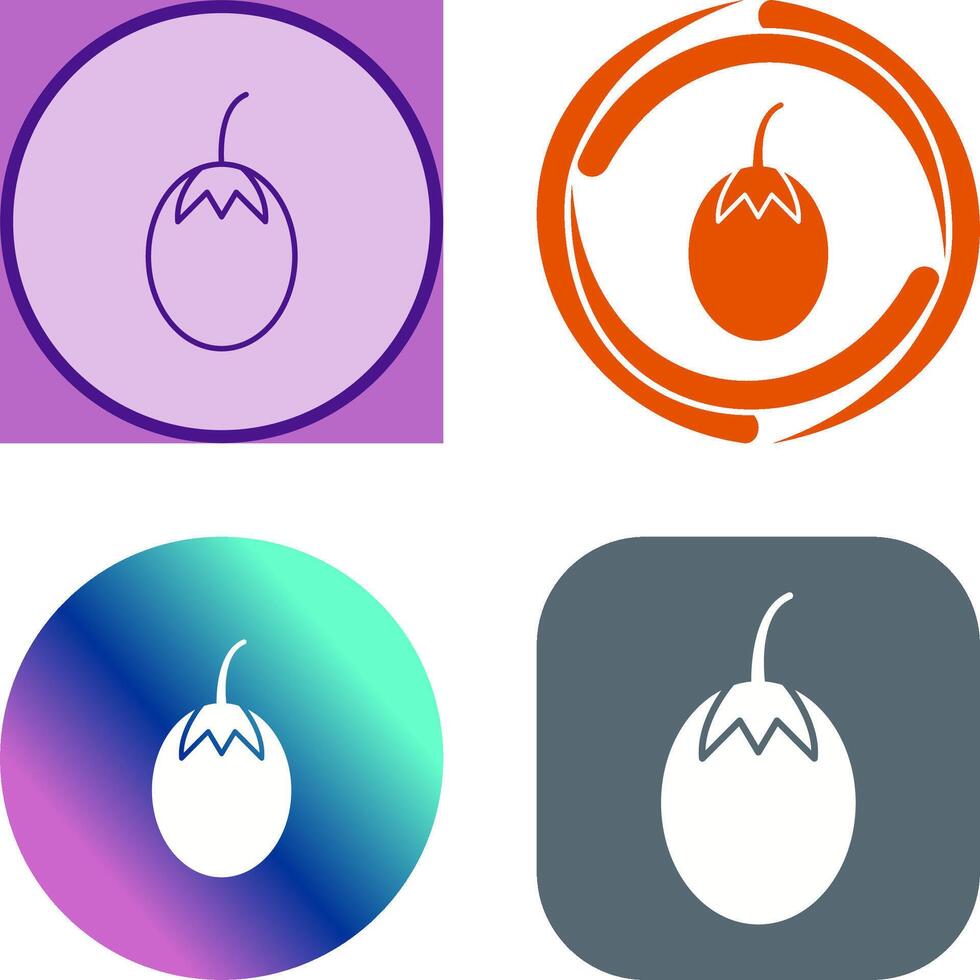 Vegetable plant Icon Design vector