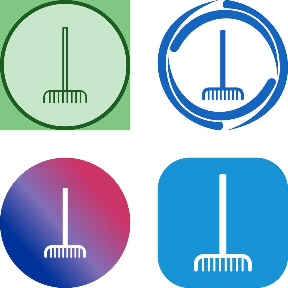 Fork picking Leaves Icon Design vector