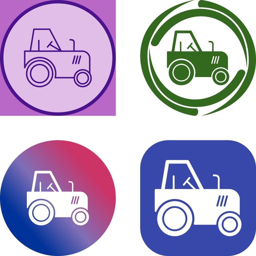 Tractor Icon Design vector