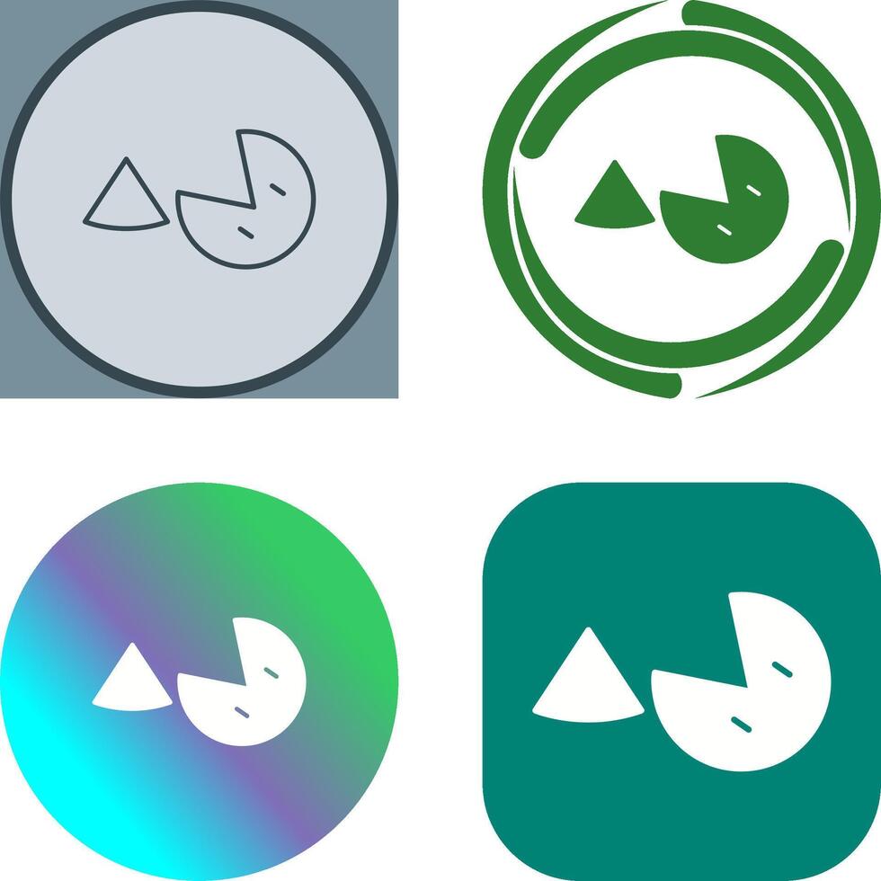 Pie Icon Design vector
