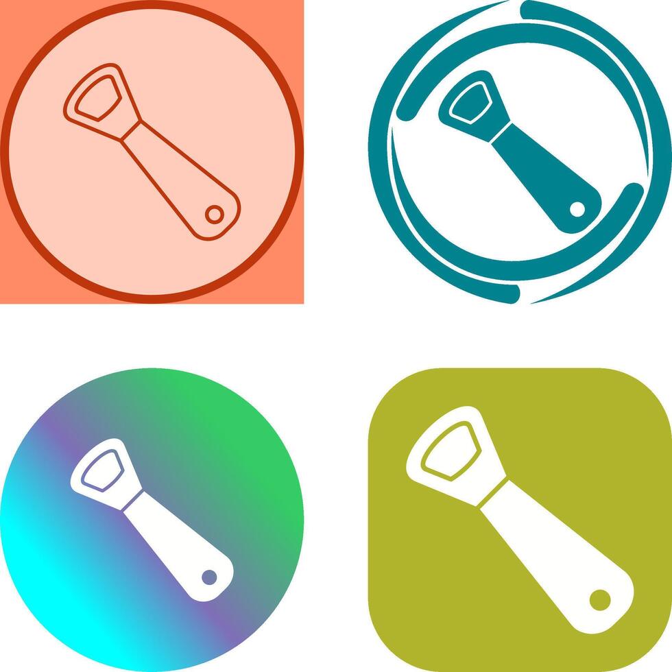 Bottle Opener Icon Design vector