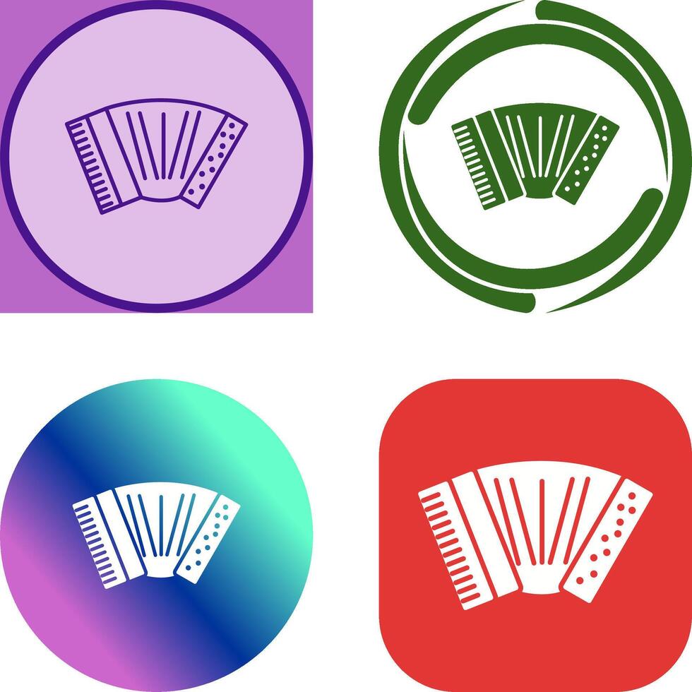 Accordion Icon Design vector
