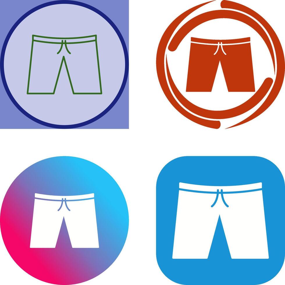 Shorts Icon Design vector