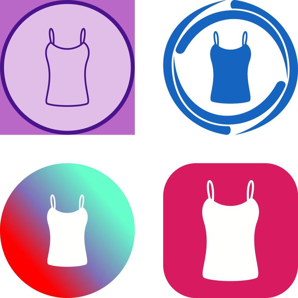 Ladies Vest Icon Design vector