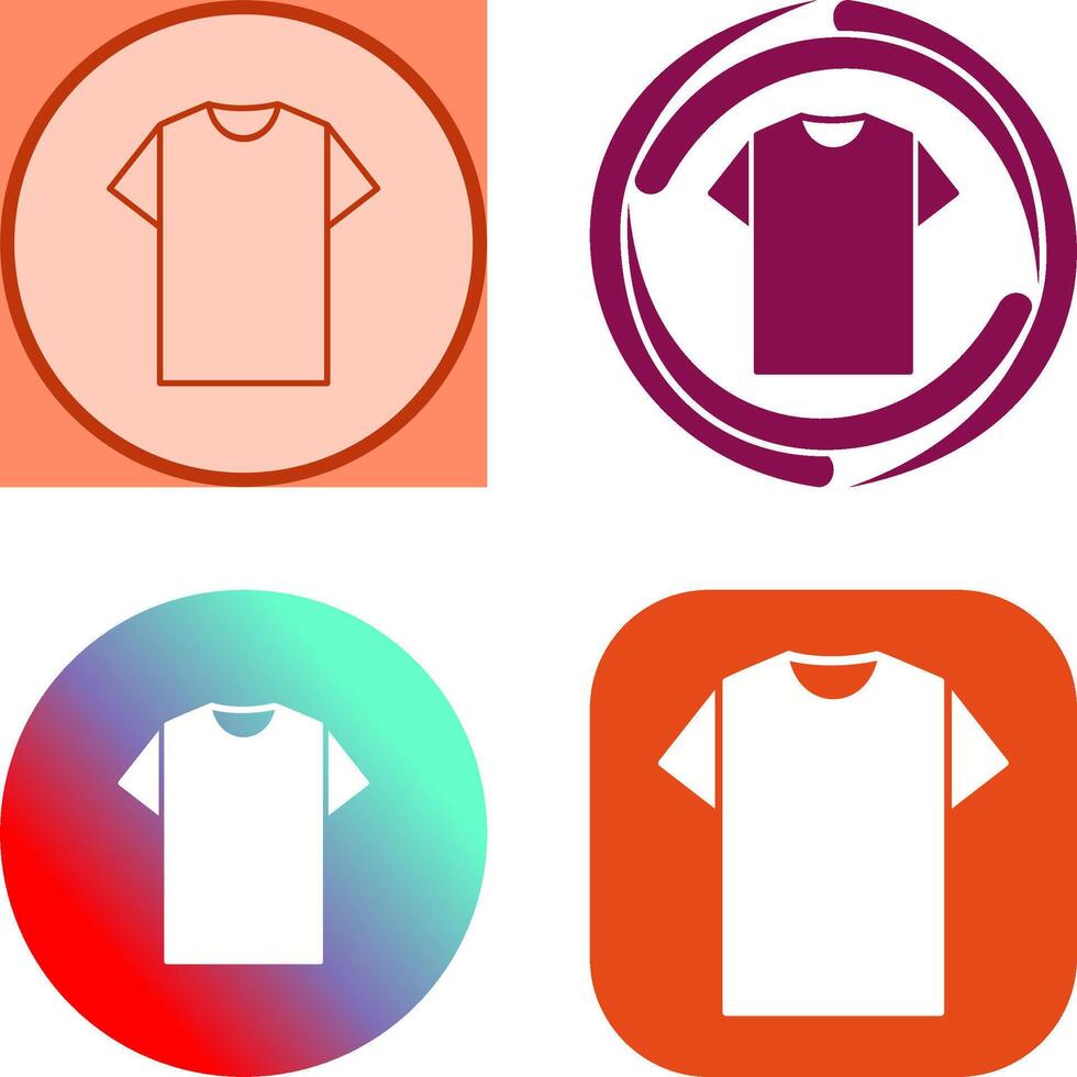 Plain T Shirt Icon Design vector