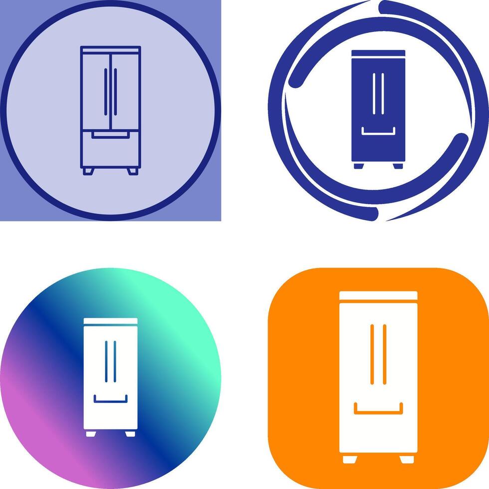 Refrigerator Icon Design vector
