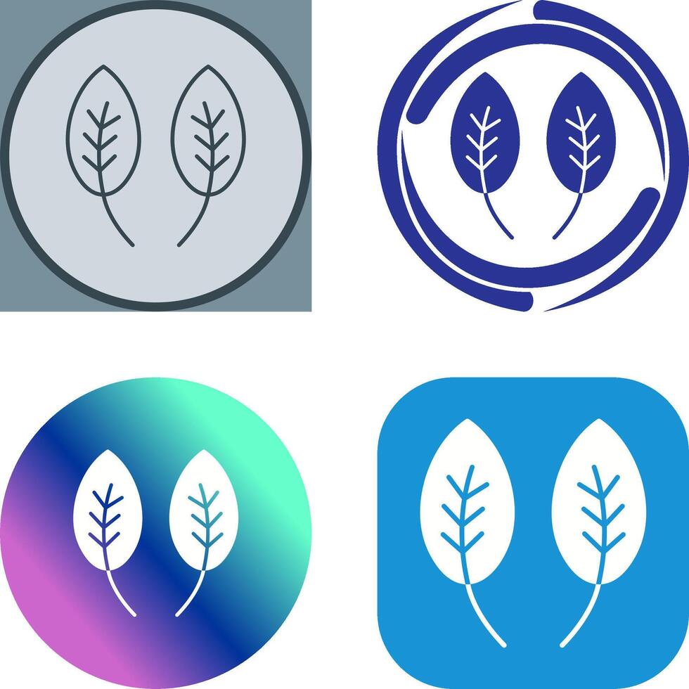 Herb Icon Design vector