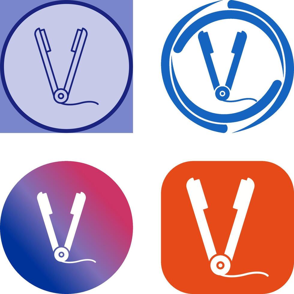 Straightener Icon Design vector