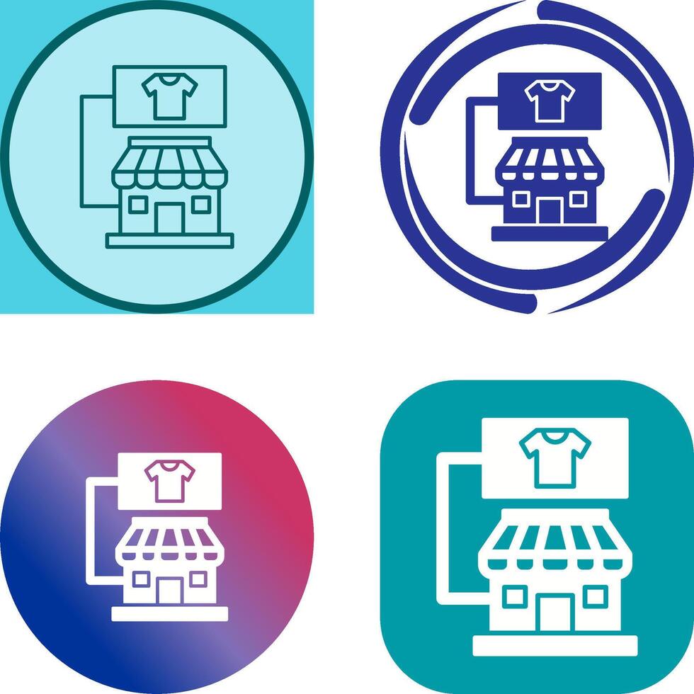 Store Icon Design vector