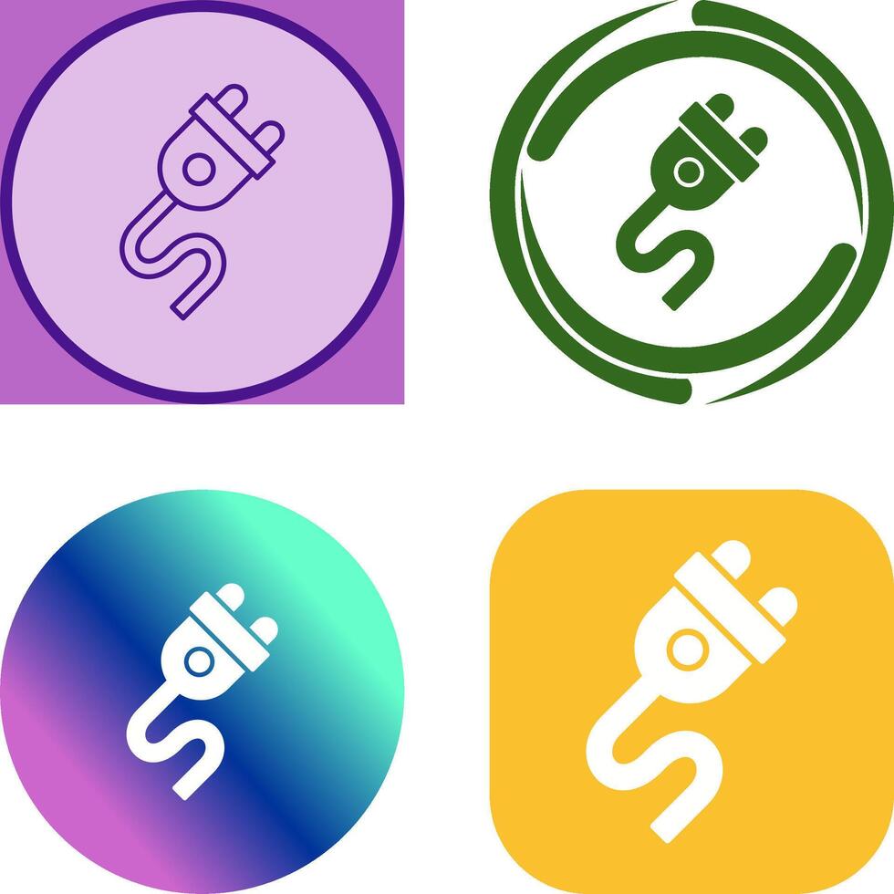 Plug Icon Design vector