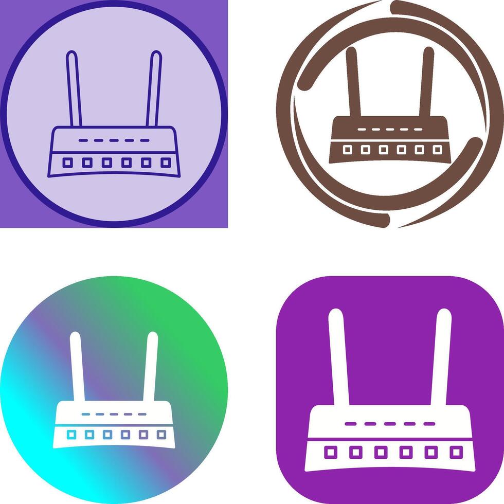 Router Icon Design vector