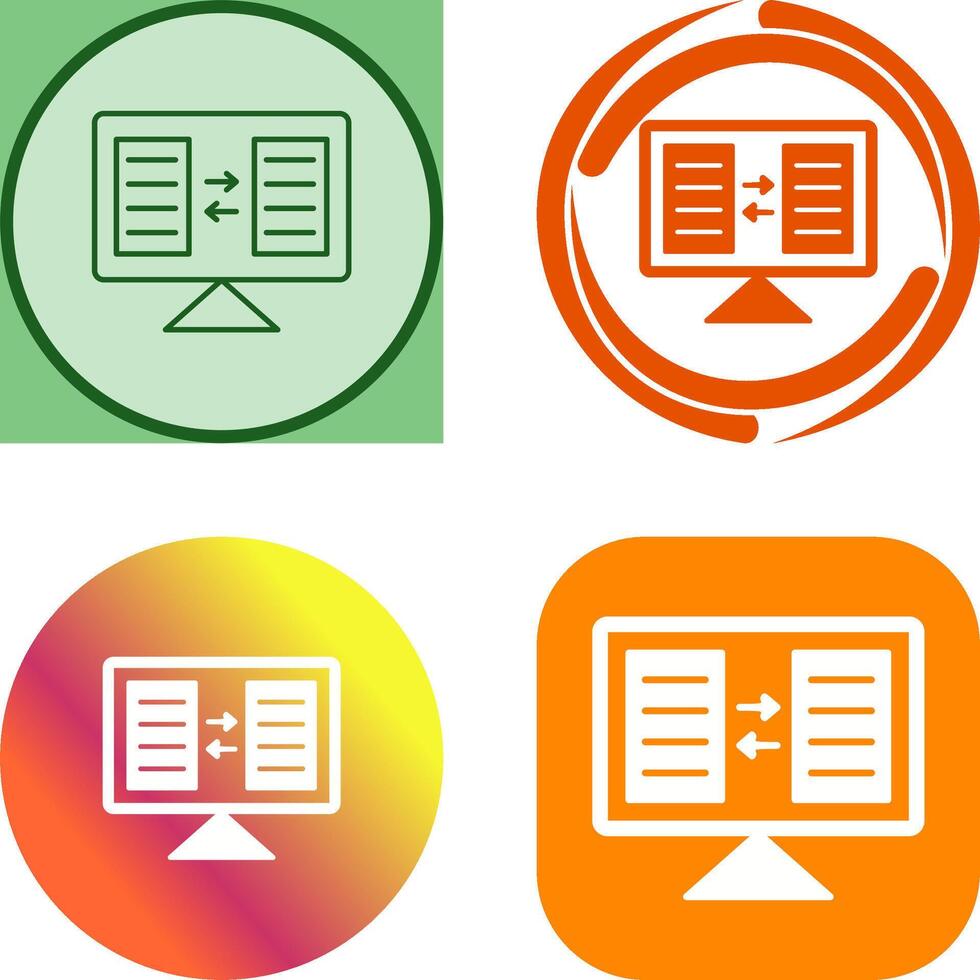 File Sharing Icon Design vector