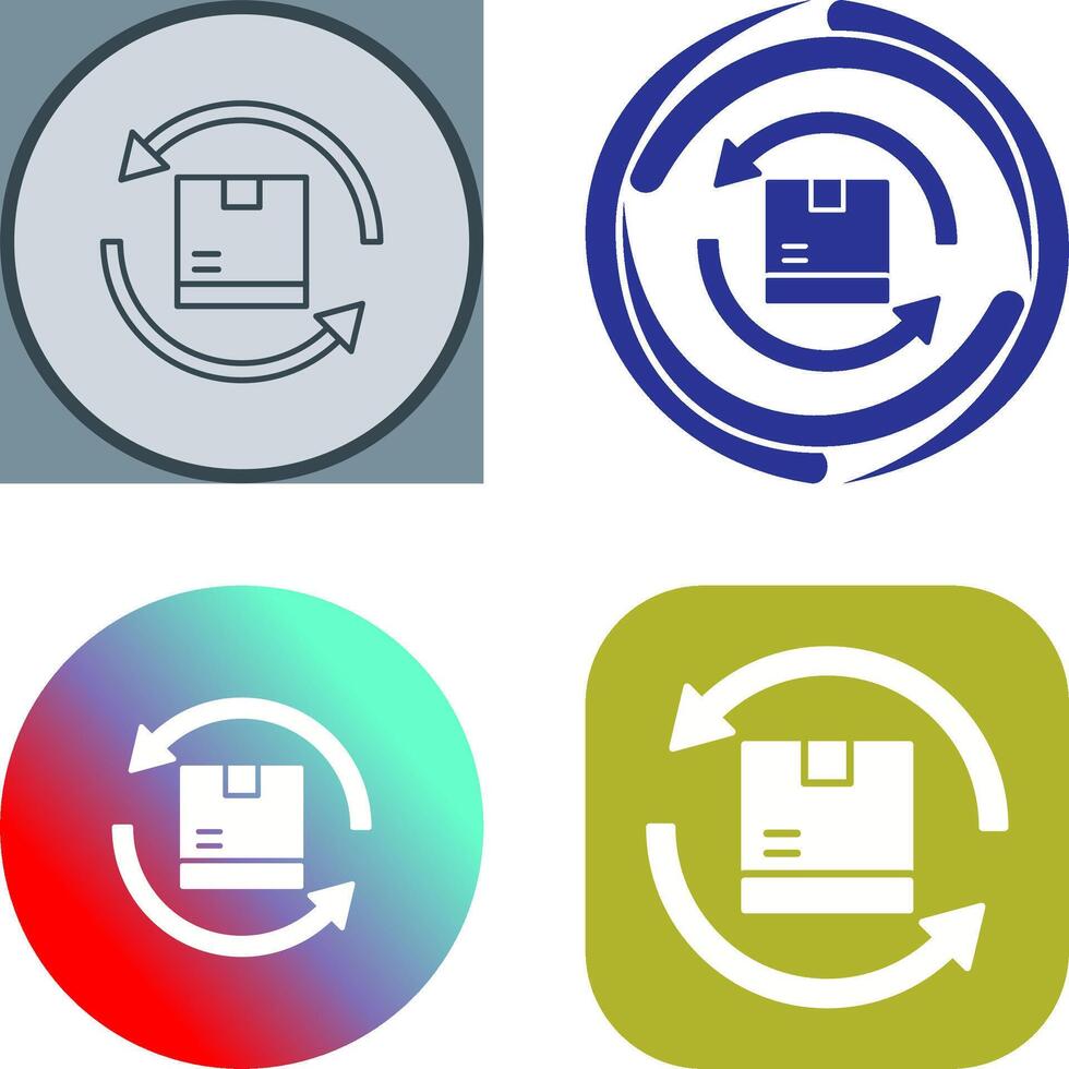 Product Return Icon Design vector