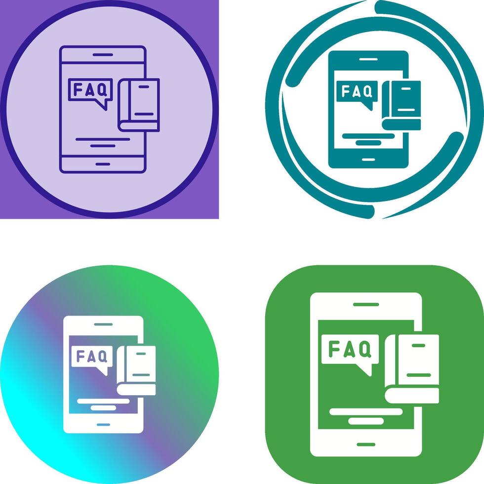 Faq Icon Design vector