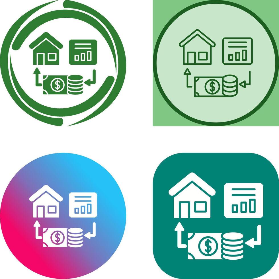 Investment Icon Design vector