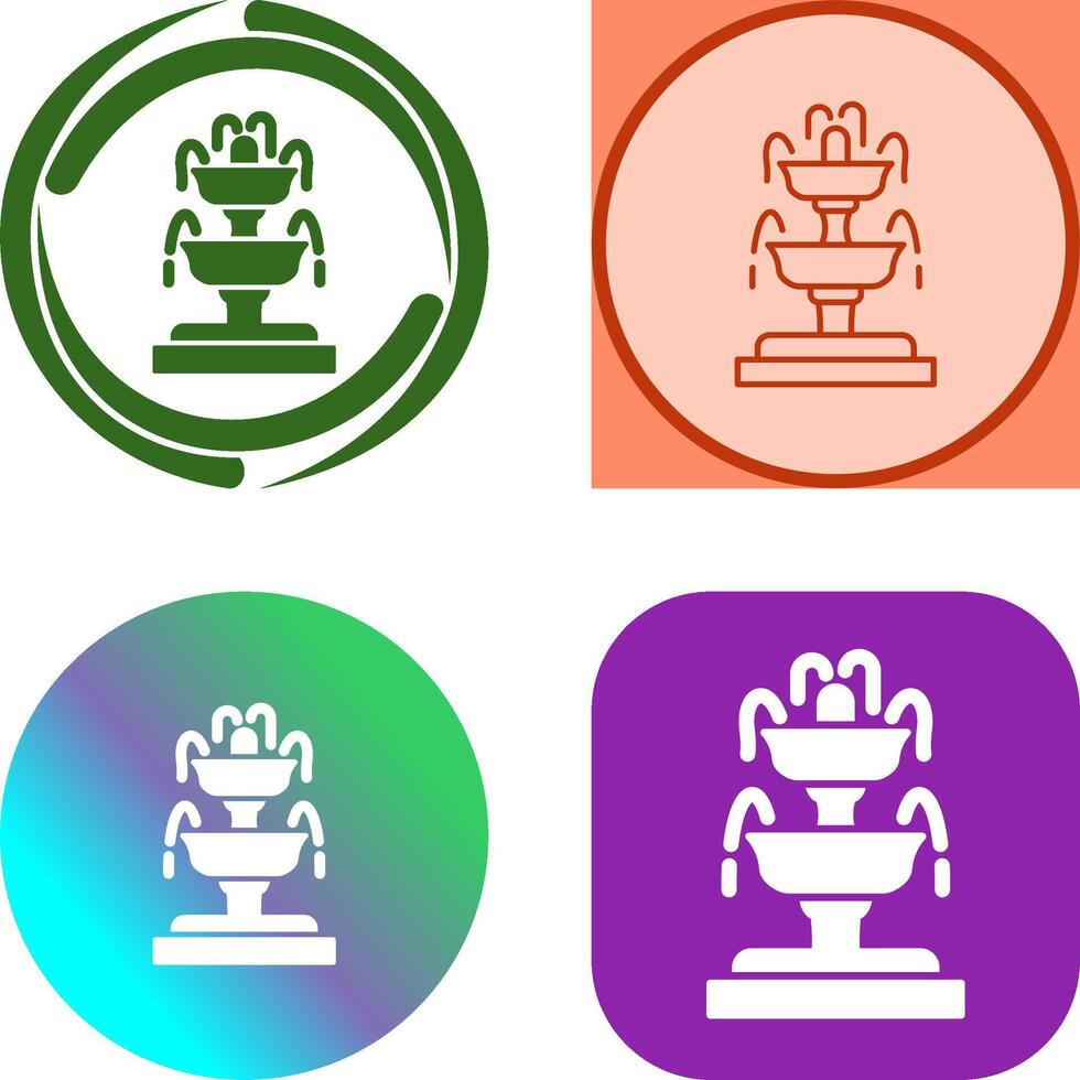 Fountain Icon Design vector
