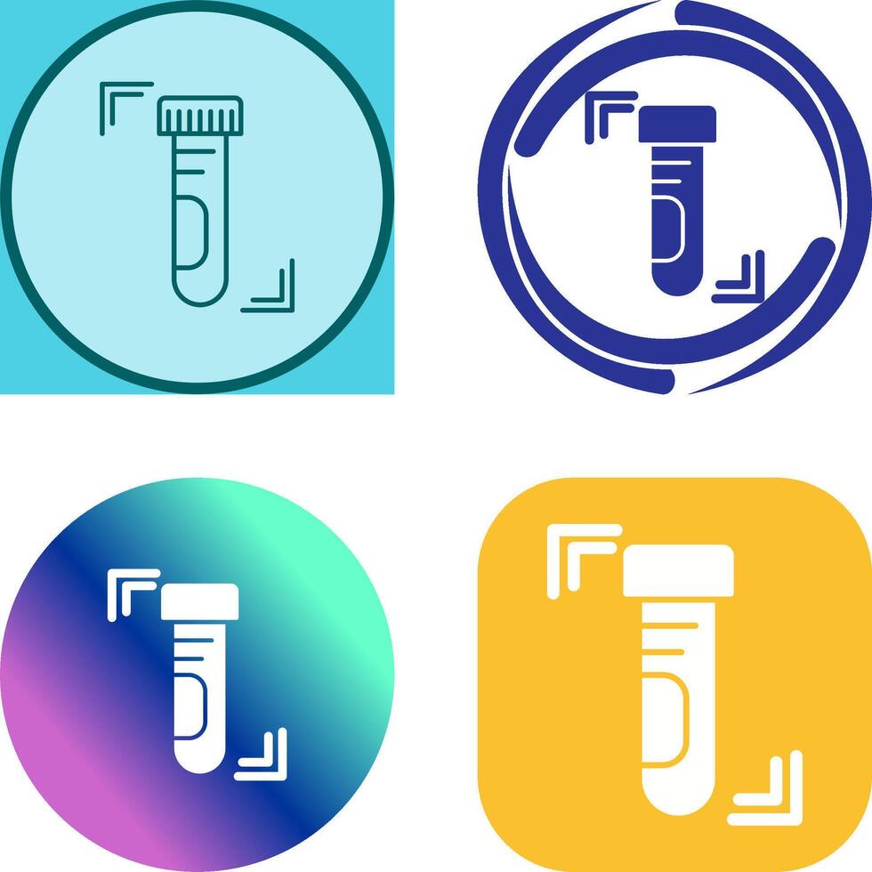 Test Tube Icon Design vector