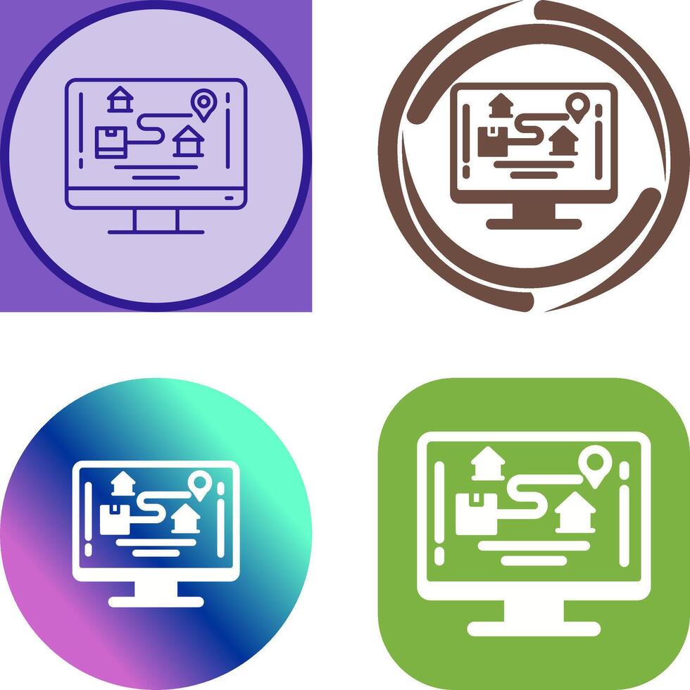 Tracking Icon Design vector