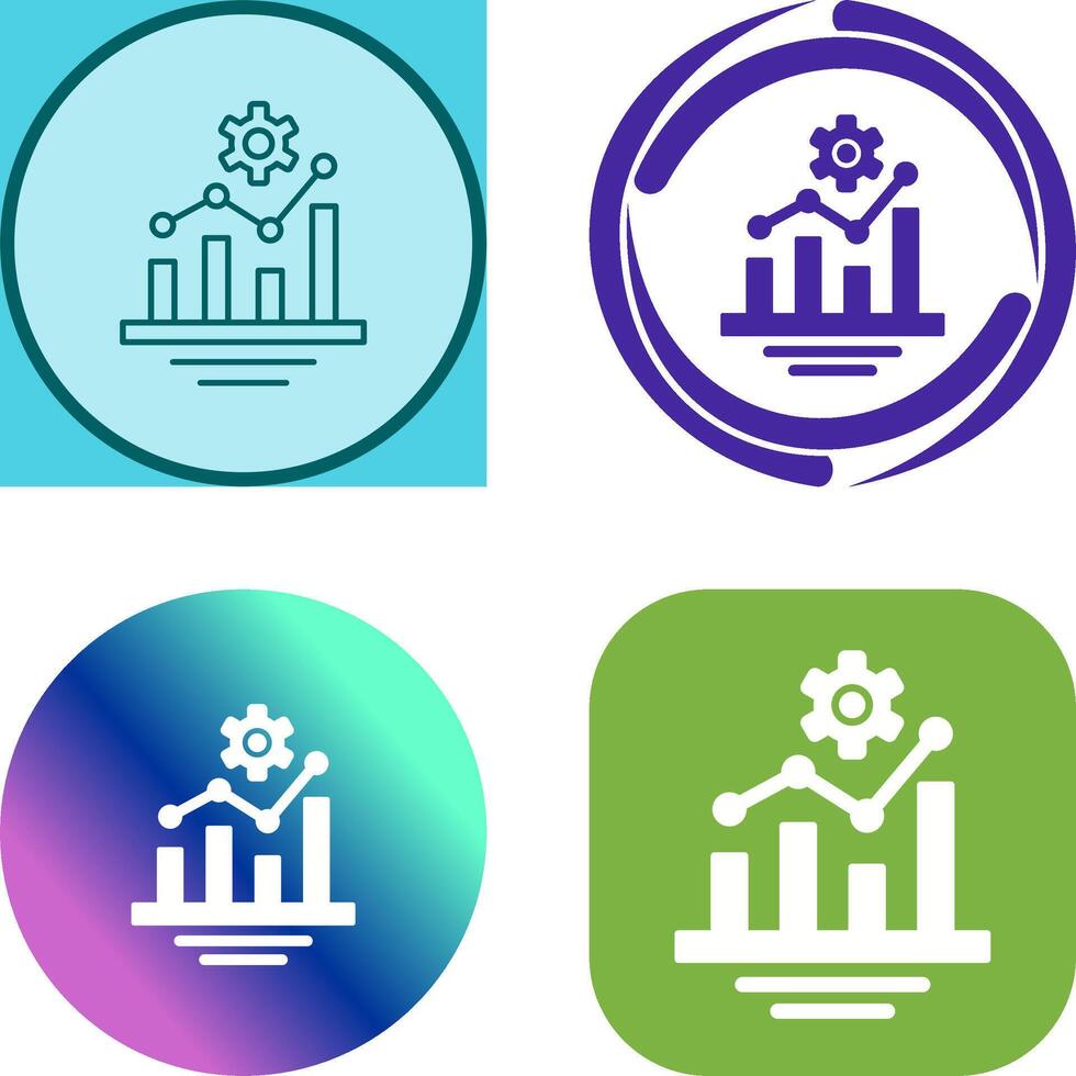 Bar Chart Icon Design vector
