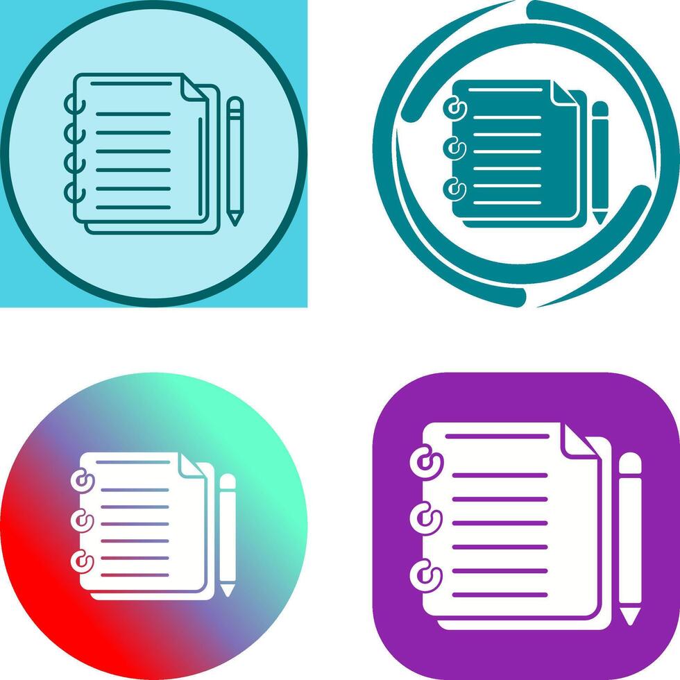 Write Icon Design vector