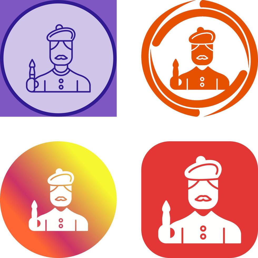 Artist Icon Design vector