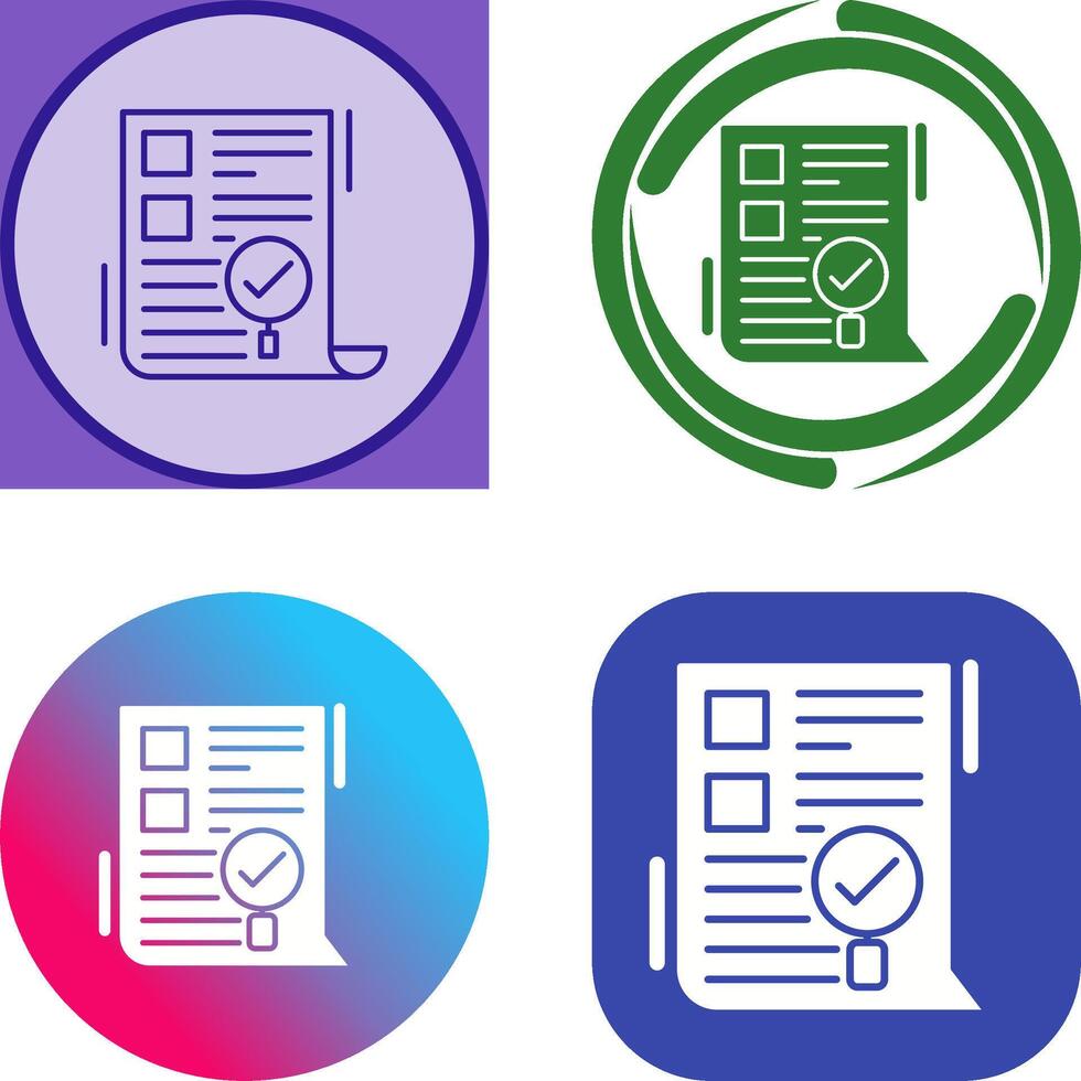 SEO Audit Icon Design vector