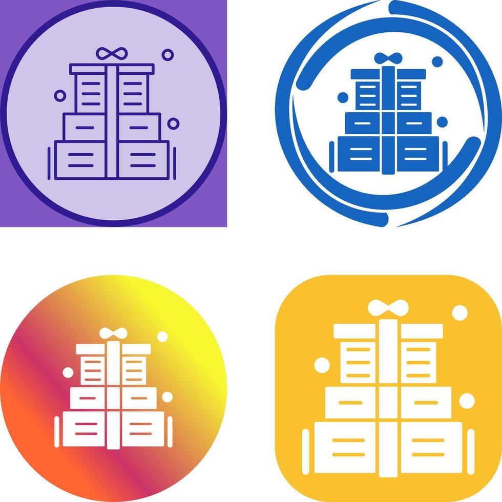 Gift Box Icon Design vector