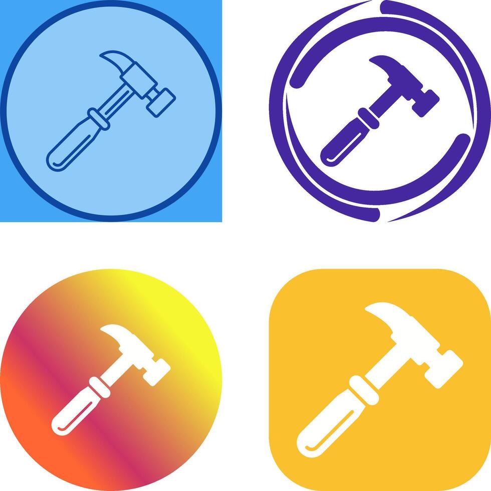 Hammer Icon Design vector