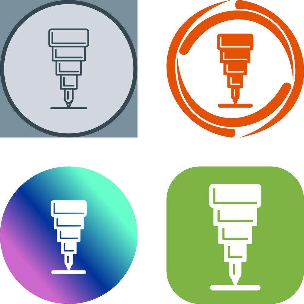 Fine Tip Pen Icon Design vector