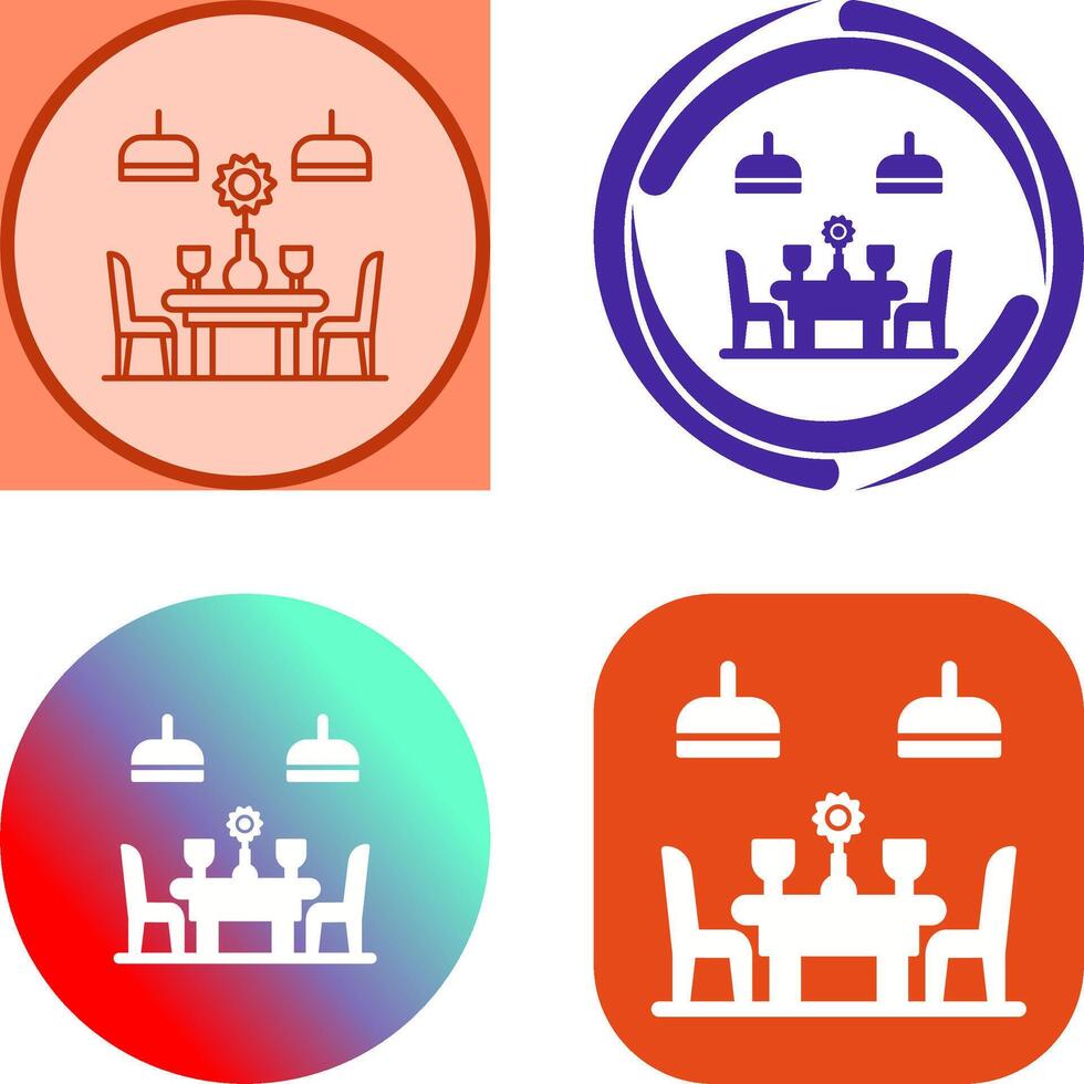 Table Icon Design vector