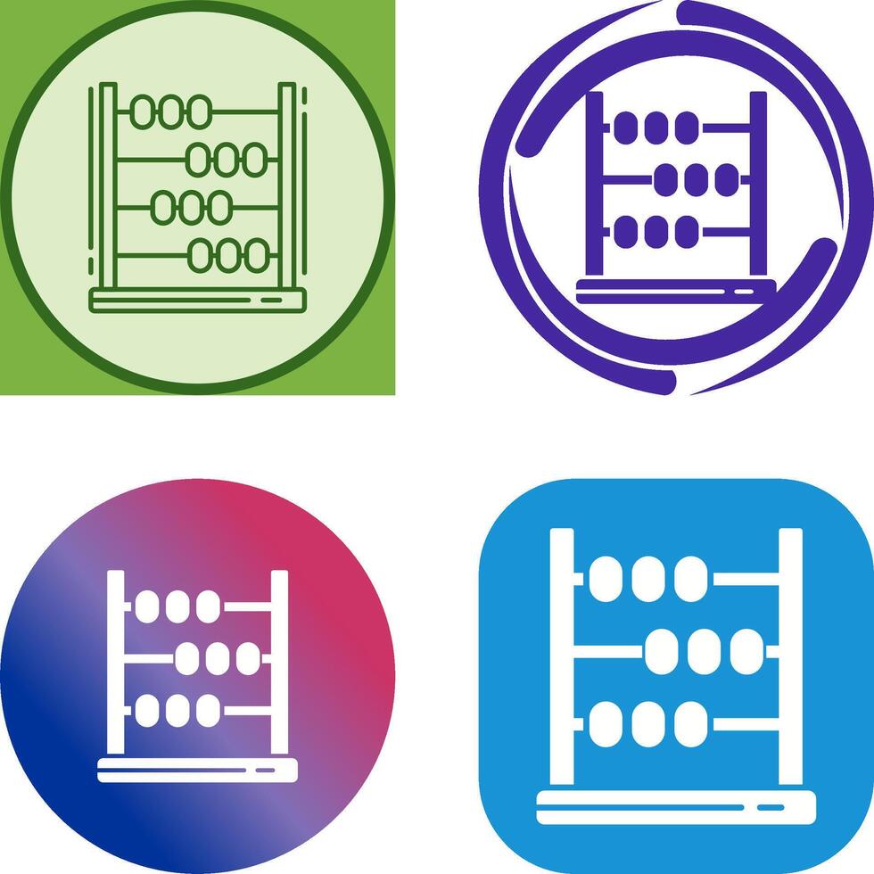 Abacus Icon Design vector