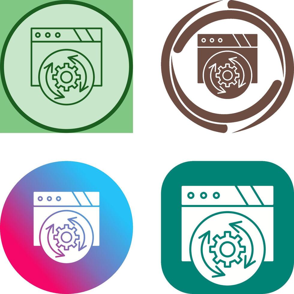 Update Icon Design vector