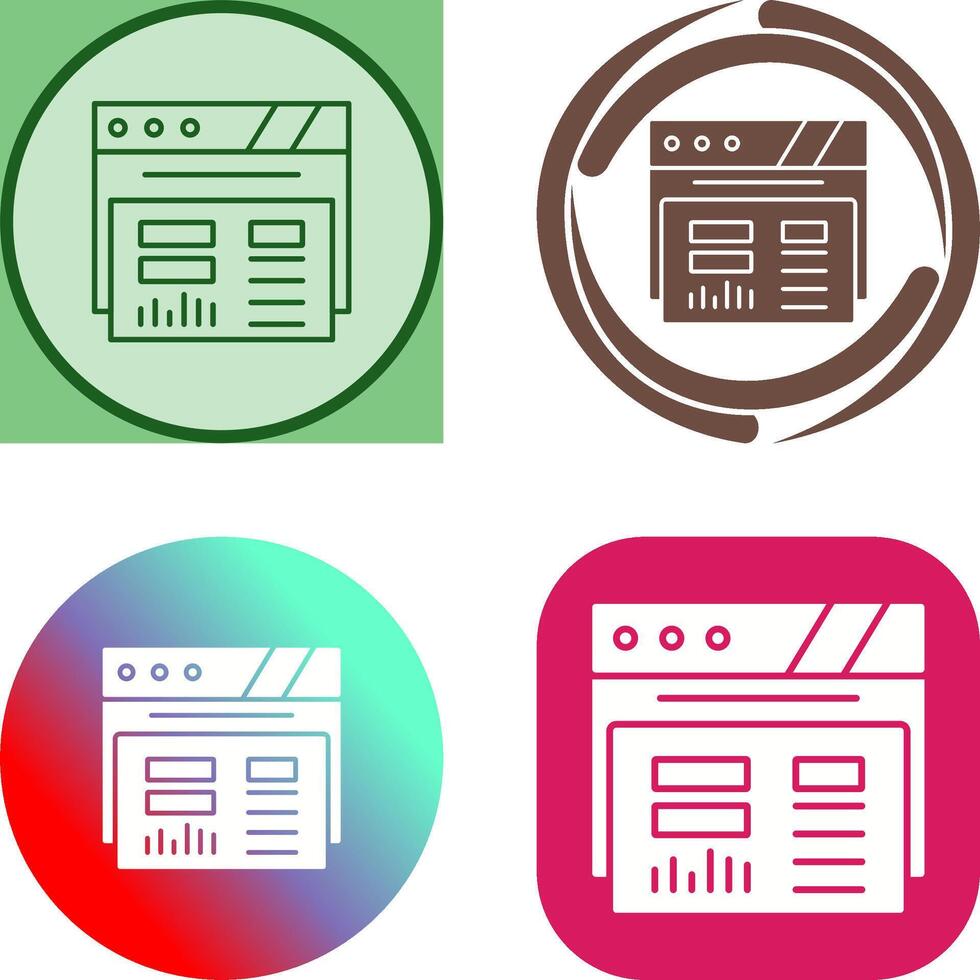 Dashboard Icon Design vector