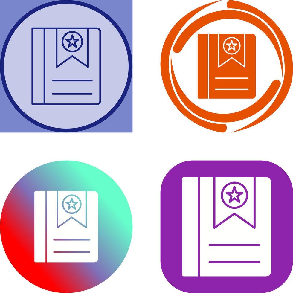 Bookmark Icon Design vector