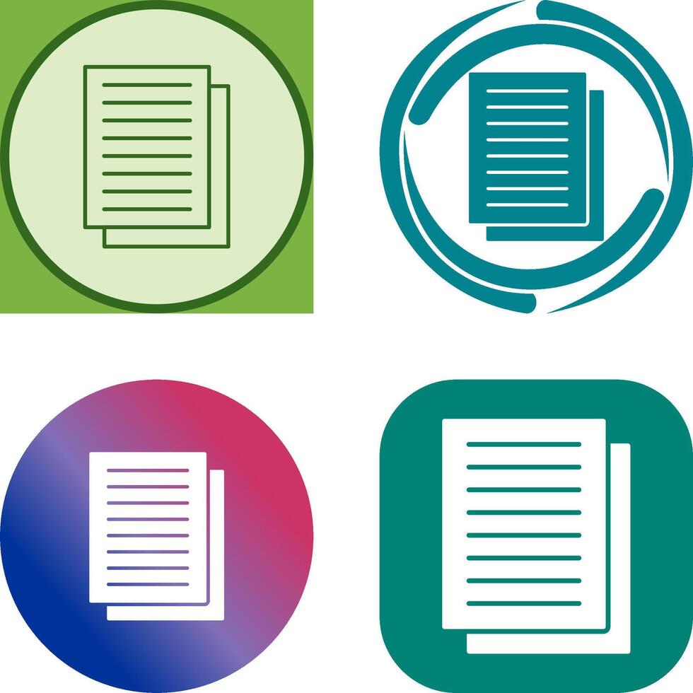 Document Icon Design vector