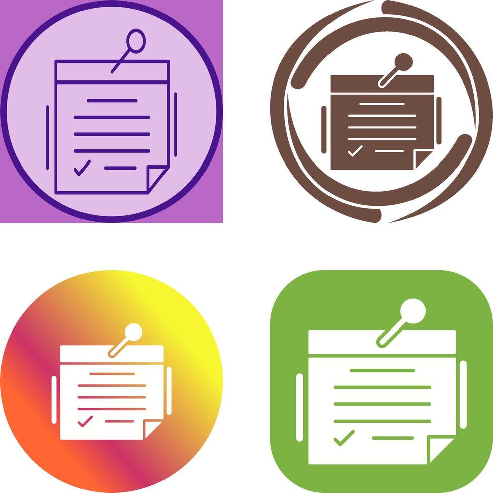 Note Icon Design vector