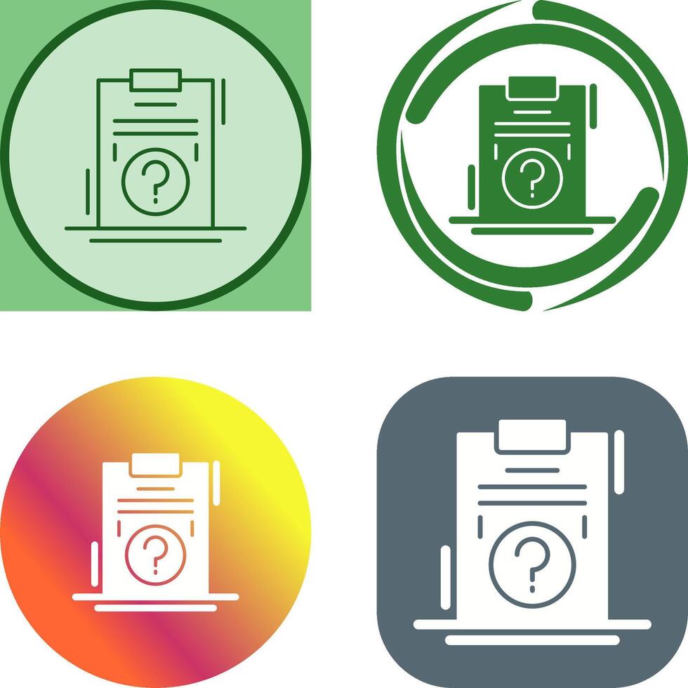 Question Icon Design vector