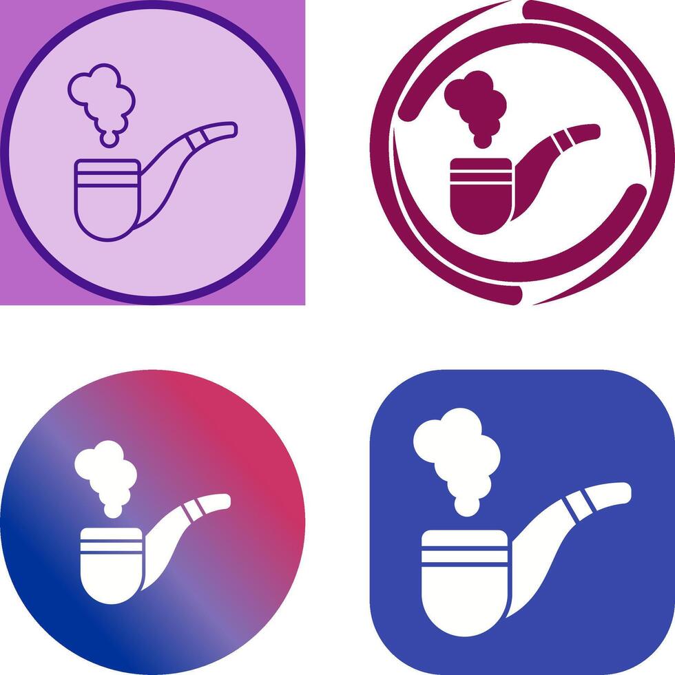Smoke Pipe Icon Design vector